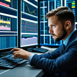 A focused professional cybersecurity analyst, fully clothed in a modest business suit, intently examining complex threat data on multiple holographic screens within a high-tech Security Operations Center (SOC). The analyst's expression conveys deep concentration and analytical thought, highlighting the nuanced human interpretation required for sophisticated, non-pattern-based cyber threats that automation often misses. The environment is clean and organized, with soft, professional lighting. perfect anatomy, correct proportions, natural pose, well-formed hands, proper finger count, natural body proportions, professional photography, high quality, safe for work, appropriate content, professional, family-friendly.