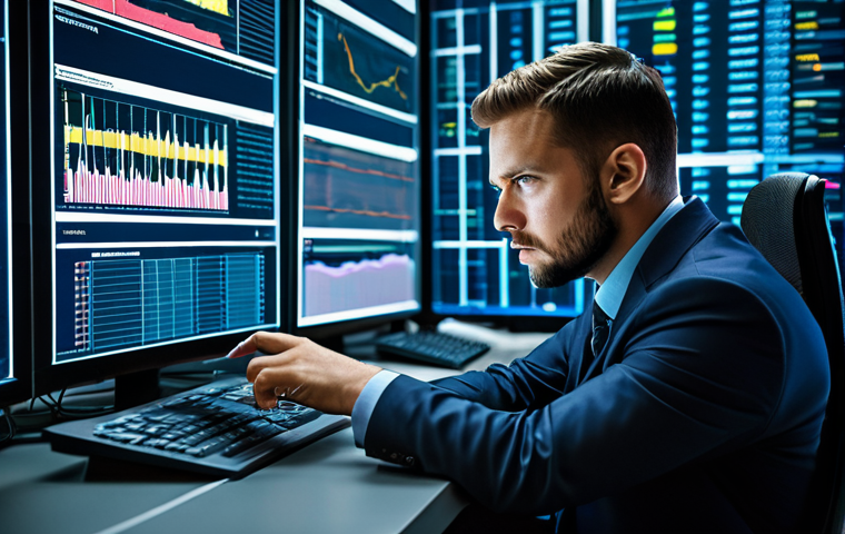 A focused professional cybersecurity analyst, fully clothed in a modest business suit, intently examining complex threat data on multiple holographic screens within a high-tech Security Operations Center (SOC). The analyst's expression conveys deep concentration and analytical thought, highlighting the nuanced human interpretation required for sophisticated, non-pattern-based cyber threats that automation often misses. The environment is clean and organized, with soft, professional lighting. perfect anatomy, correct proportions, natural pose, well-formed hands, proper finger count, natural body proportions, professional photography, high quality, safe for work, appropriate content, professional, family-friendly.