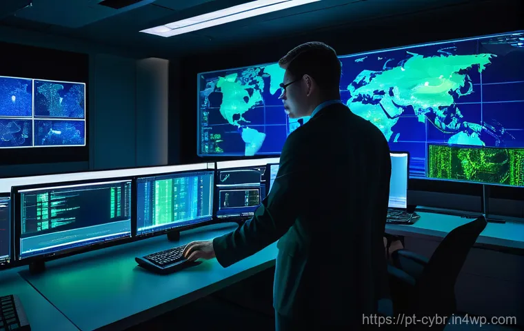 사이버 보안 자동화 도구의 장기적 전망 - **Prompt 1: Automated Cyber Defense Operations Center**
    A highly detailed, ultra-realistic image...