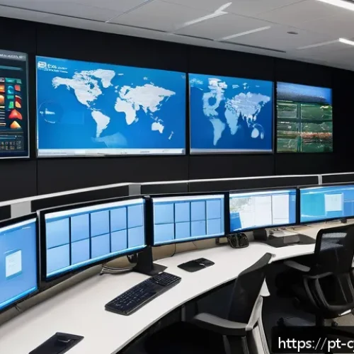 사이버 보안 자동화 도구의 테스트 방법 - A modern cybersecurity operations center in a Brazilian corporate office, featuring diverse professi...