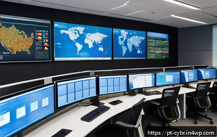 사이버 보안 자동화 도구의 테스트 방법 - A modern cybersecurity operations center in a Brazilian corporate office, featuring diverse professi...